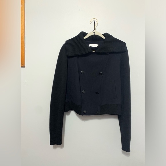 A.L.C. Bryant Merino Wool Blend Jacket in Black size L - Picture 9 of 16